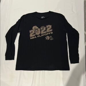 2022 NBA Raptors/OVO Playoffs Black Long Sleeve Shirt